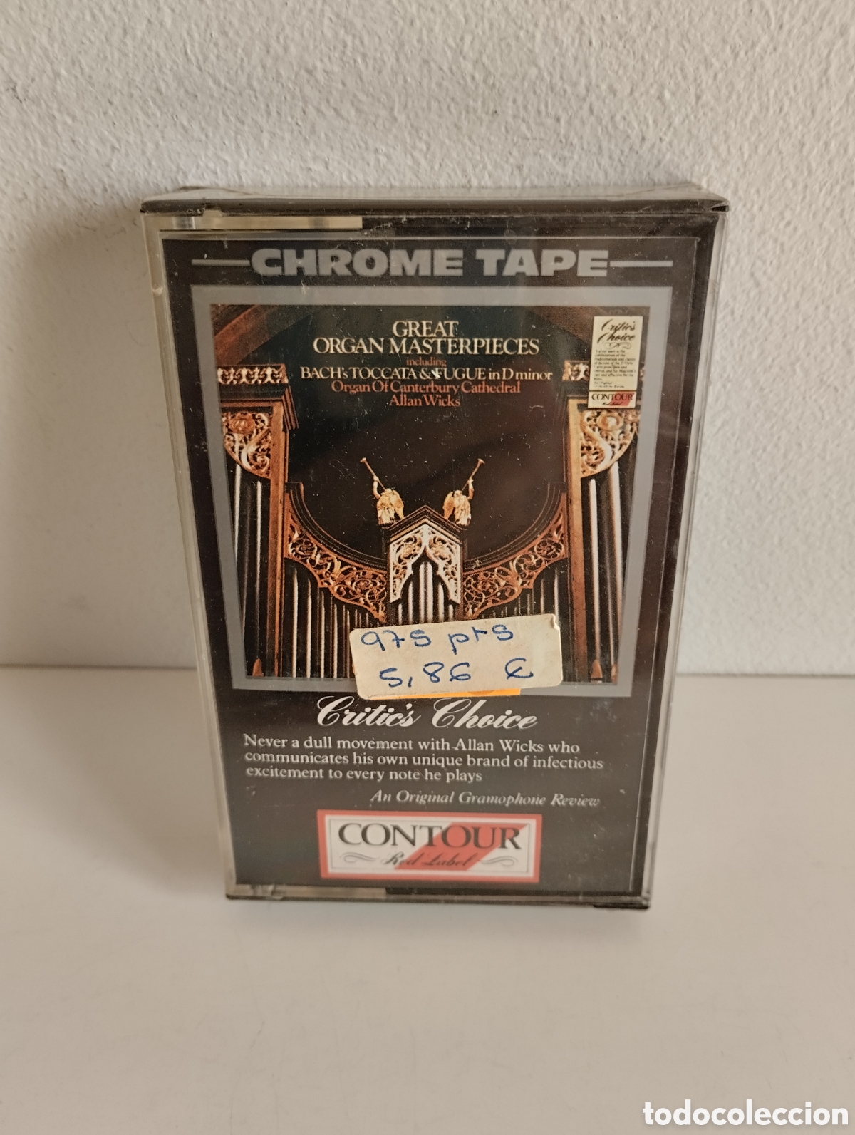 Casetes antiguos: Casete Great Organ Masterpieces. Precintado.( Angel).