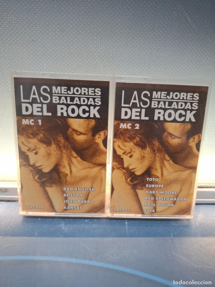 Casetes antiguos: 2 Casetes, Las mejores baladas del rock, MC1, MC2