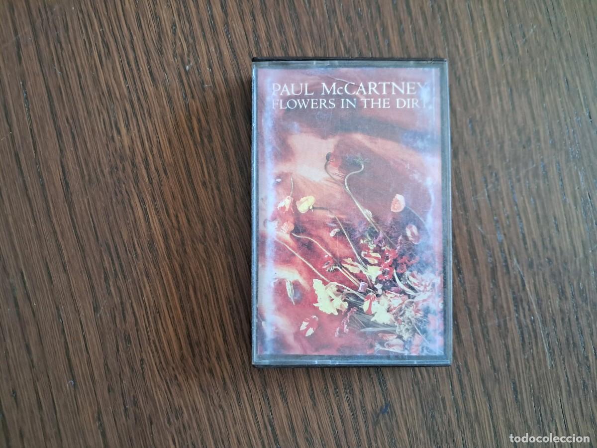 Casetes antiguos: cinta casete, Paul McCartney, flowers in the dirt. a&ntilde;os 90.