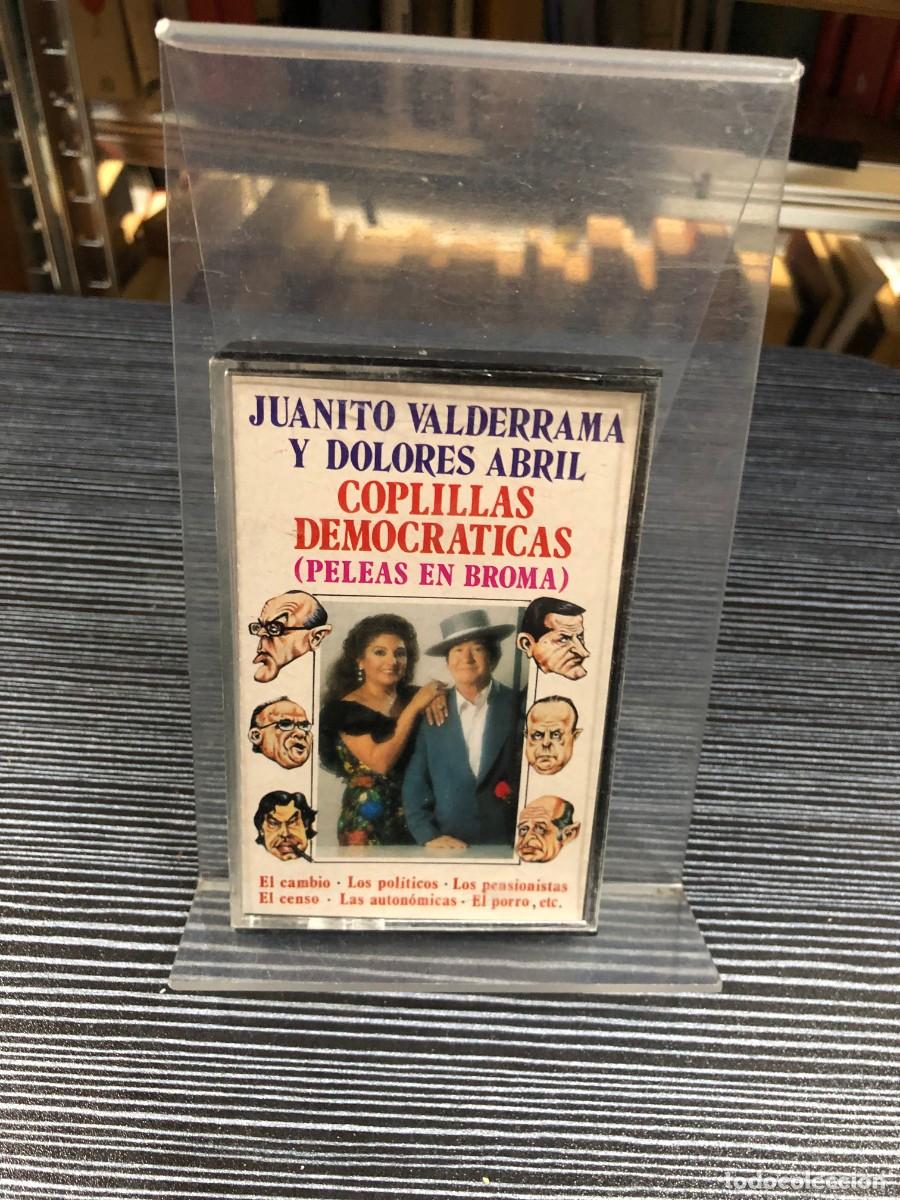 Casetes antiguos: Coplillas Democr&aacute;ticas (Peleas en broma) Juanito Valderrama y Dolores Abril