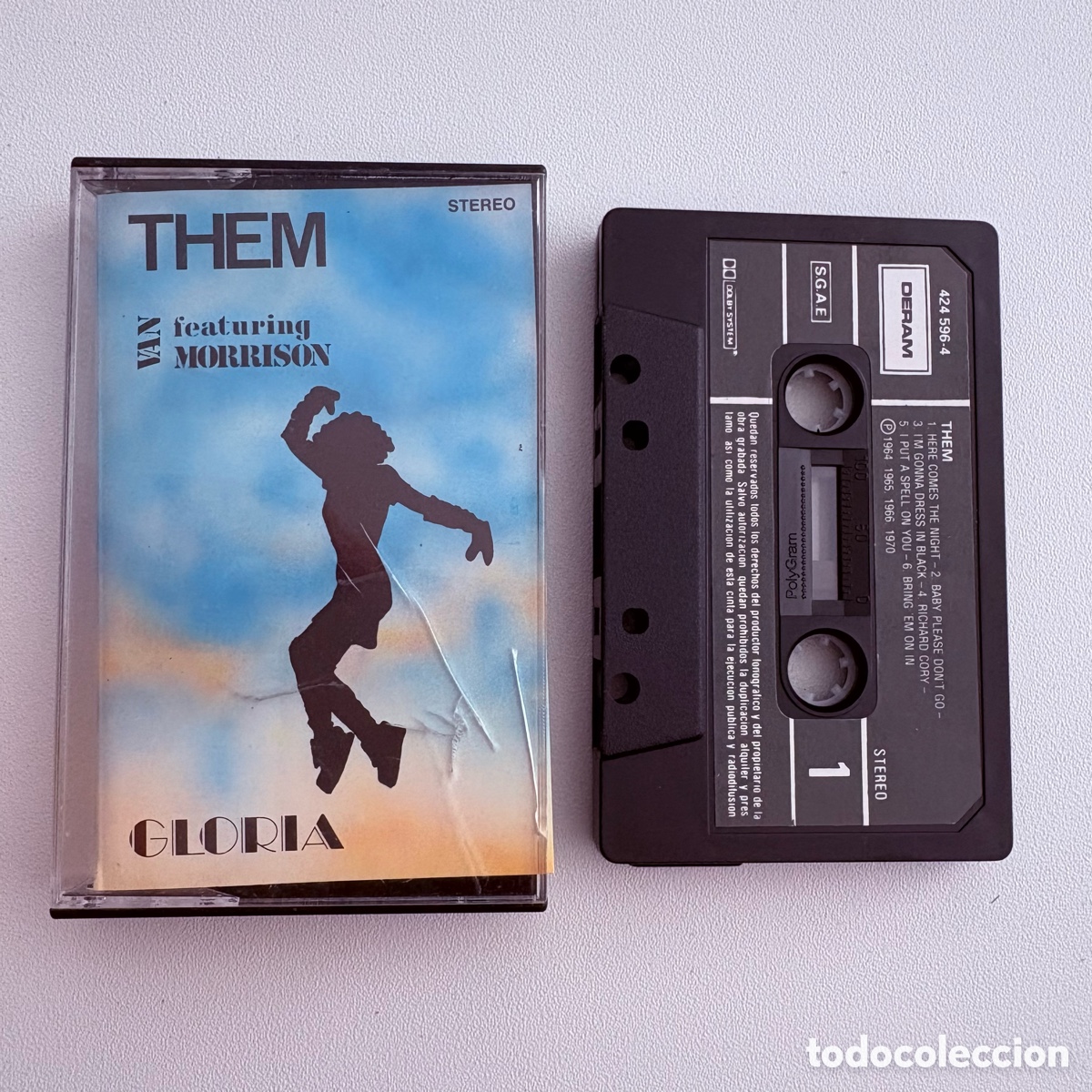 Casetes antiguos: cinta cassette Them Featuring Van Morrison &ndash; Gloria edicion espa&ntilde;ola de 1989