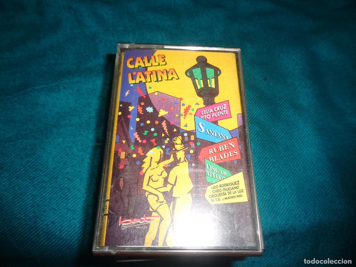 Casetes antiguos: CALLE LATINA. CELIA CRUZ, TITO PUENTE, SANTANA.....BAT, 1992. CASETE