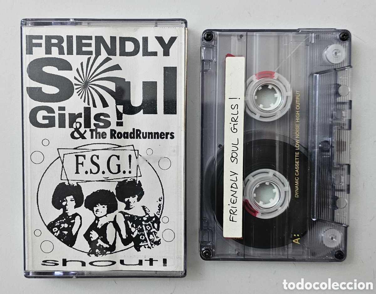 Casetes antiguos: CASSETTE MAQUETA FRIENDLY SOUL GIRLS & THE ROADRUNNERS - Shout! (Espa&ntilde;a - 1995)