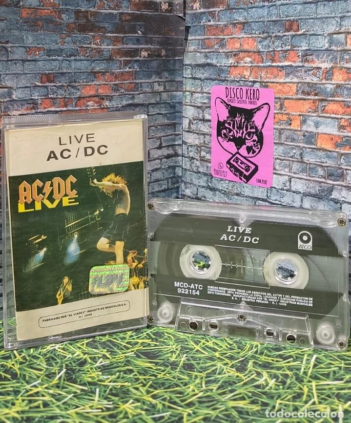 Casetes antiguos: AC DC &rdquo;Live&rdquo; Cassette edicion peruana