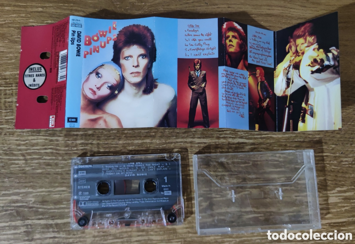 Casetes antiguos: Cassette David Bowie - Pin Ups (1990) - Foto 2