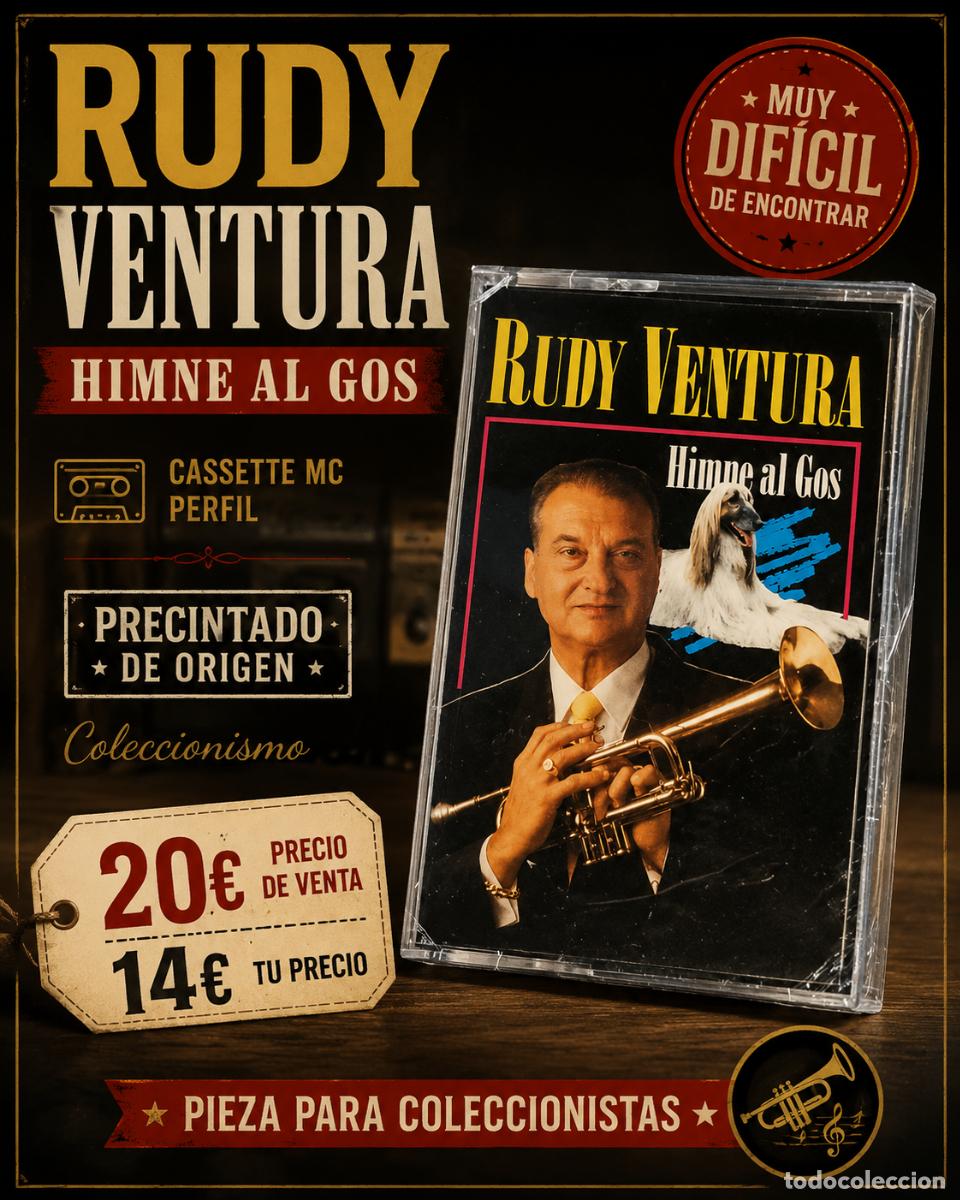 Casetes antiguos: RUDY VENTURA | HIMNE AL GOS | CASSETTE MC PERFIL | PRECINTADO | MUY DIF&Iacute;CIL