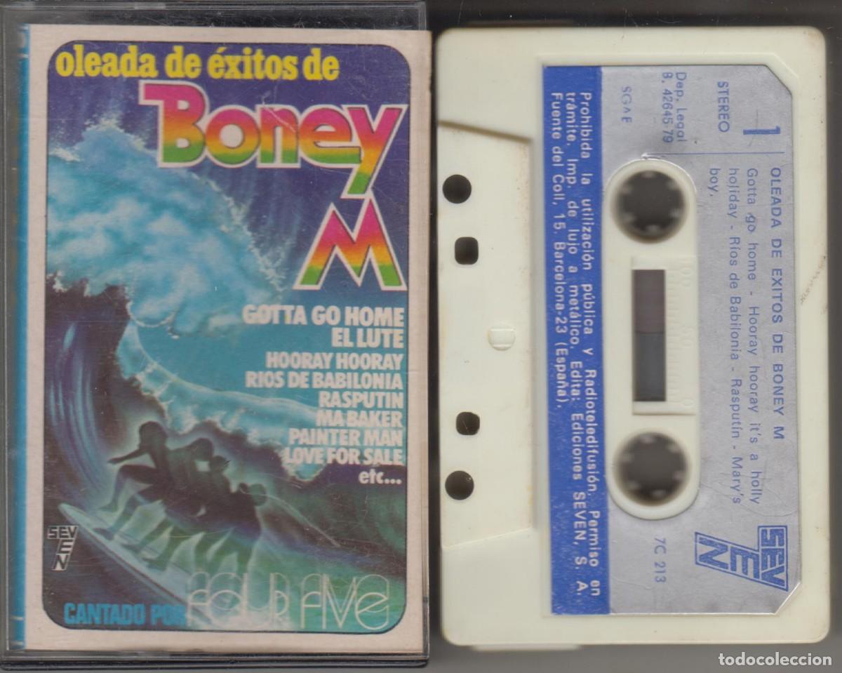 Casetes antiguos: Boney M Oleada de &eacute;xitos cassette 1979 Seven Manolo Garc&iacute;a