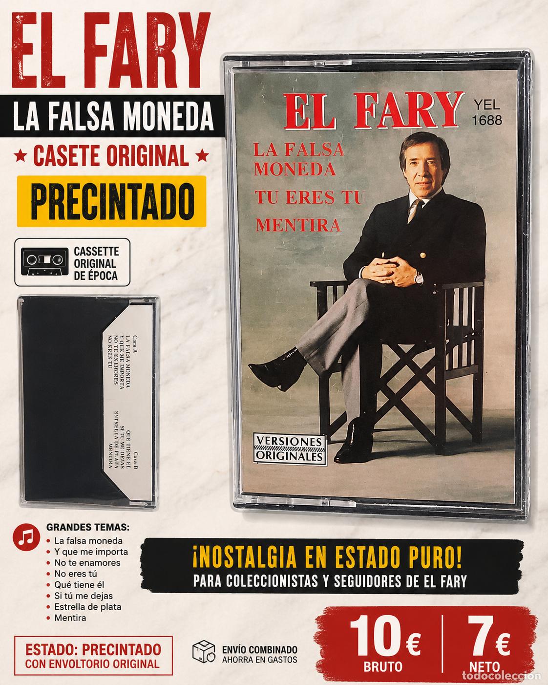 Casetes antiguos: CASETE EL FARY | LA FALSA MONEDA | YEL 1688 | PRECINTADO