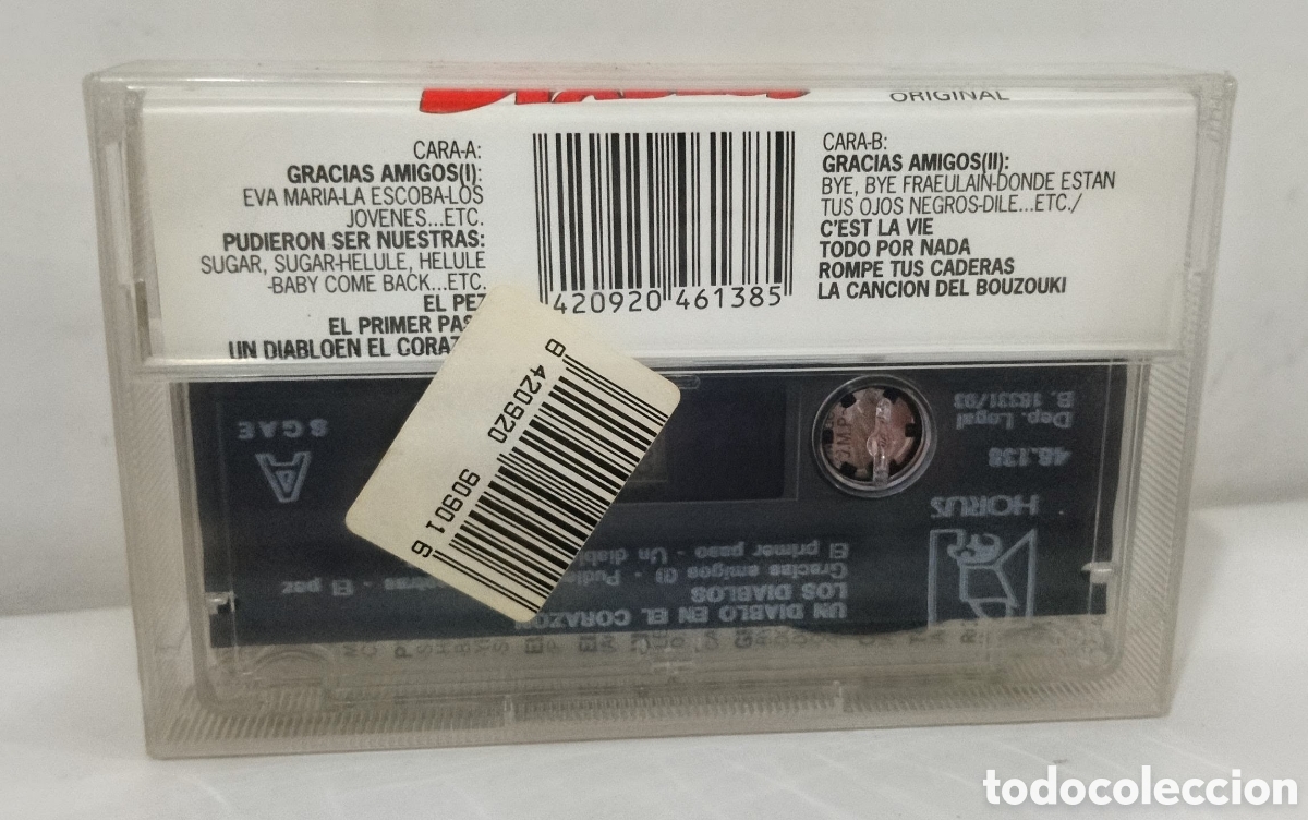 Casetes antiguos: LOS DIABLOS - UN DIABLO EN EL CORAZON. CASSETTE PRECINTADO - Foto 3