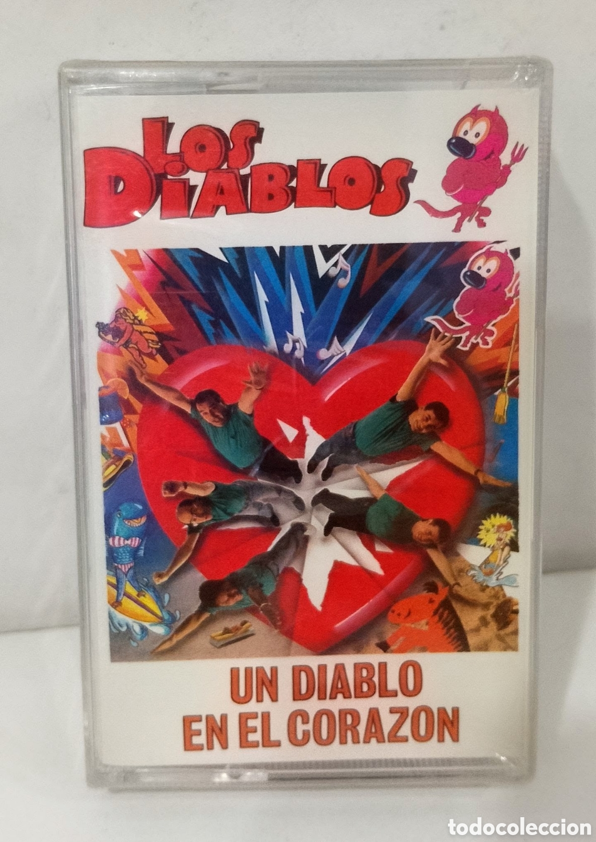 Casetes antiguos: LOS DIABLOS - UN DIABLO EN EL CORAZON. CASSETTE PRECINTADO