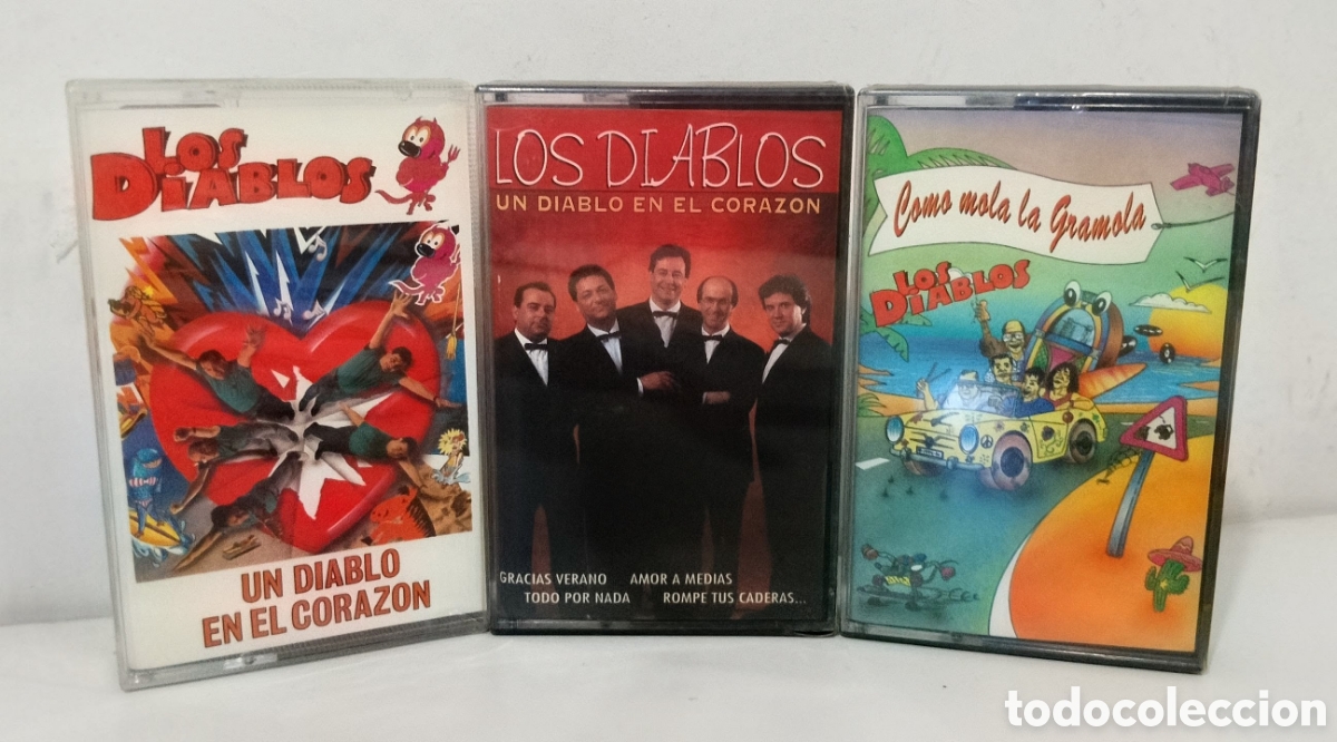 Casetes antiguos: OFERTA PACK LOS DIABLOS. 3 CASSETES PRECINTADOS