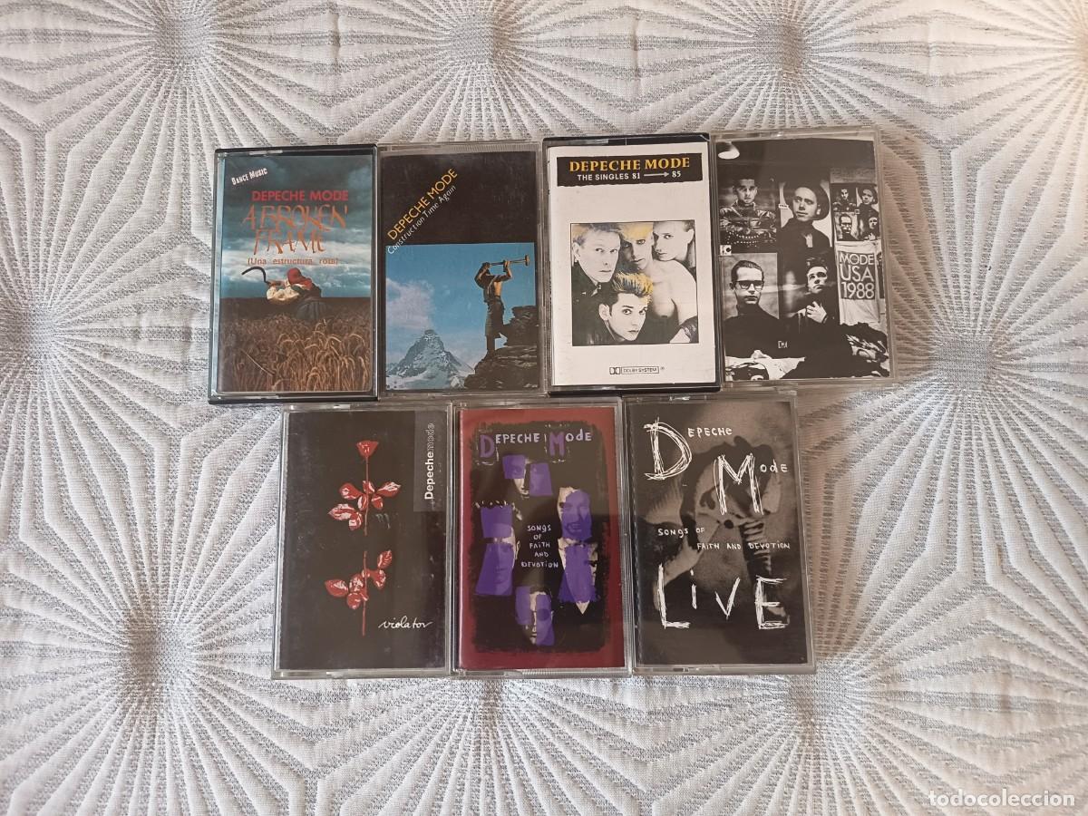 Casetes antiguos: depeche mode - lote de 7 cassettes.