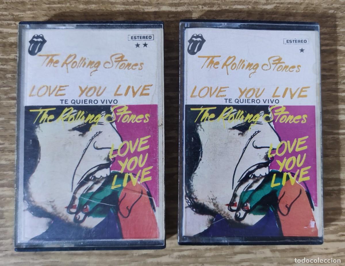 Casetes antiguos: Cassette doble The Rolling Stones - Love You Live (1979) ed. espa&ntilde;ola