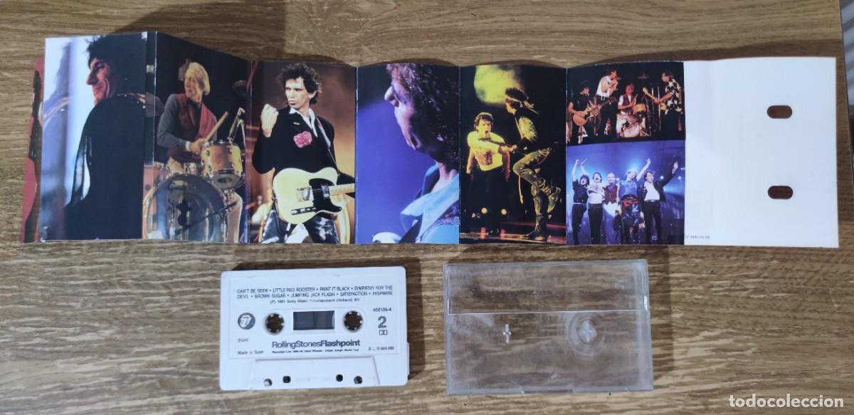 Casetes antiguos: Cassette The Rolling Stones - Flashpoint (1991) ed. espa&ntilde;ola - Foto 3