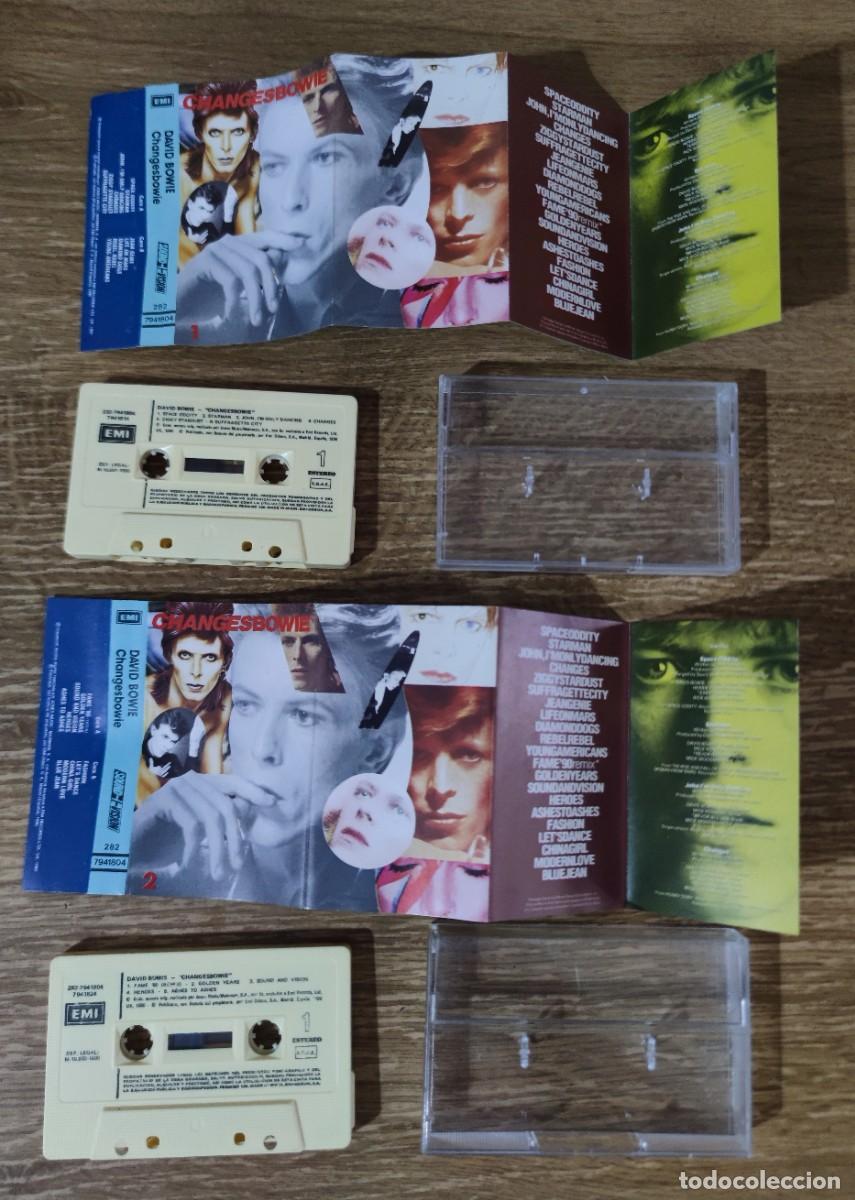 Casetes antiguos: Cassete doble David Bowie - ChangesBowie (1990) ed. espa&ntilde;ola - Foto 2