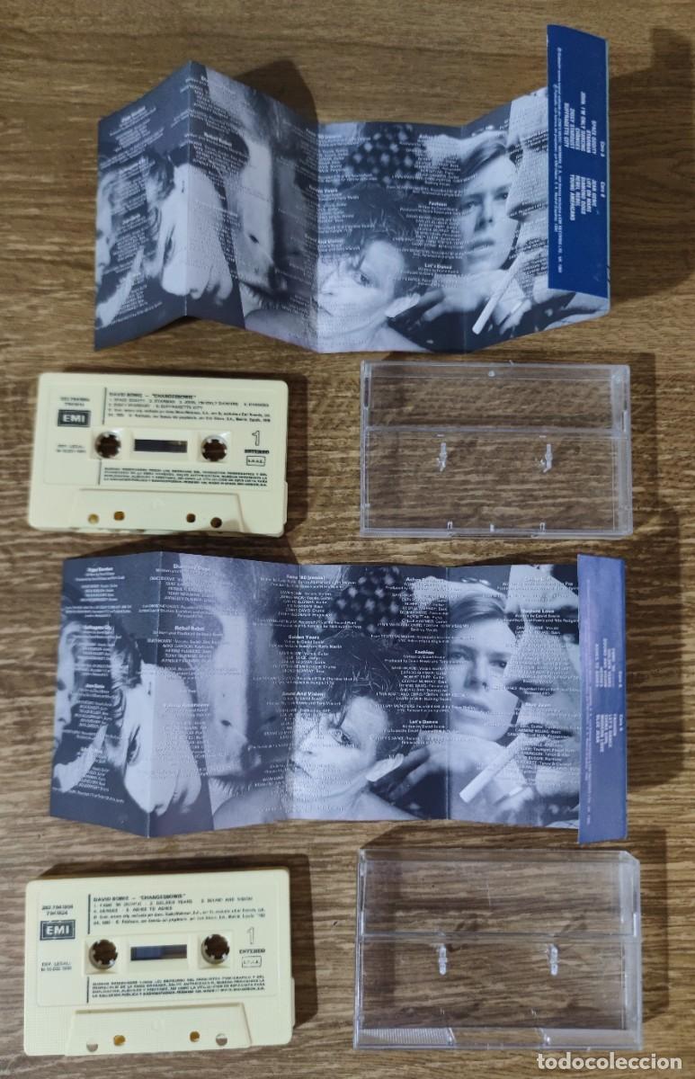 Casetes antiguos: Cassete doble David Bowie - ChangesBowie (1990) ed. espa&ntilde;ola - Foto 3