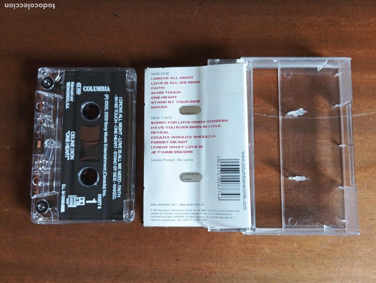 Casetes antiguos: CASETTE CELINE DION - ONE HEART. - Foto 2
