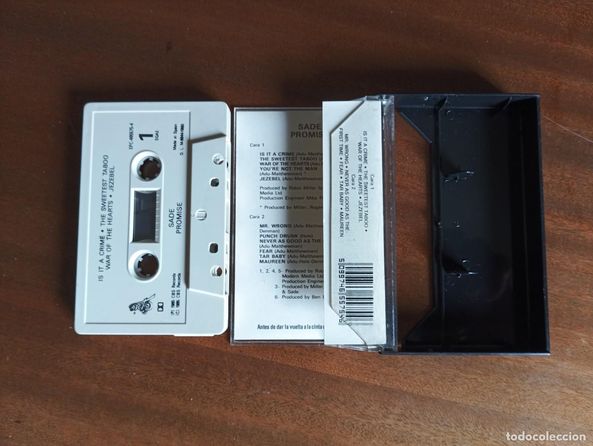 Casetes antiguos: CASSETTE SADE PROMISE CBS 1985. - Foto 2