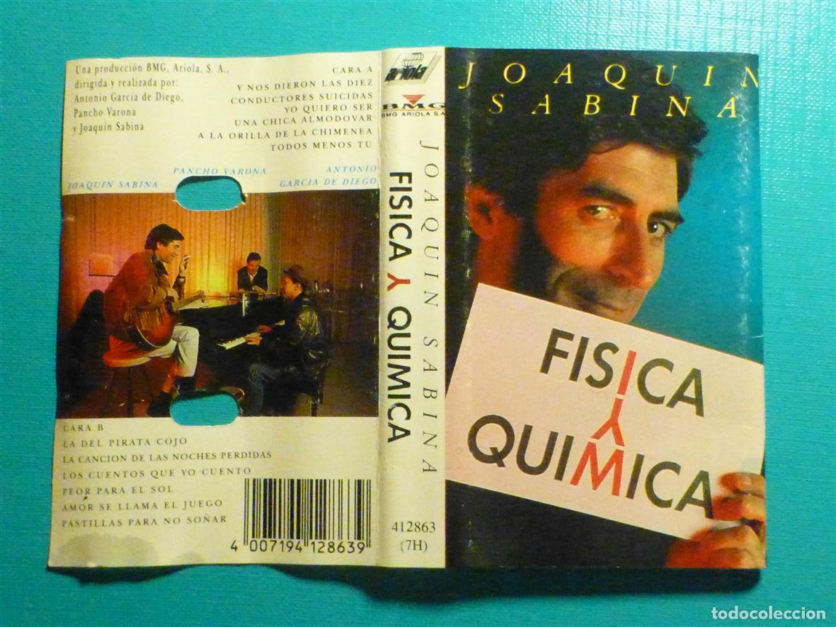 Casetes antiguos: Car&aacute;tula de Cassette - Joaquin Sabina - F&iacute;sica y Qu&iacute;mica - BMG - Sin Cinta -