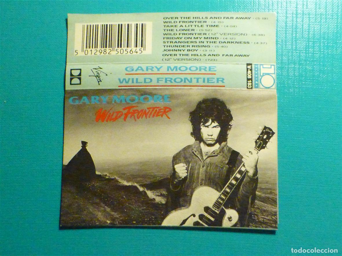 Casetes antiguos: Car&aacute;tula de Cassette - Gary Moore - Wild frontier - 10 Records - Sin Cinta -