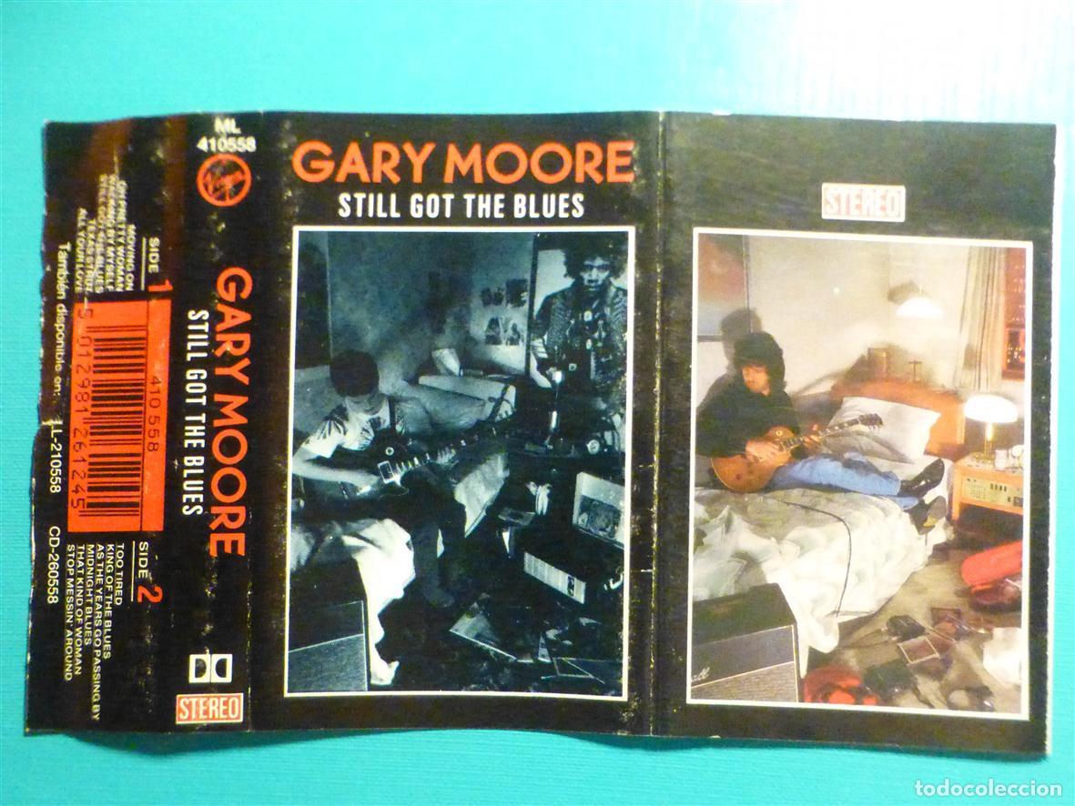 Casetes antiguos: Car&aacute;tula de Cassette - Gary Moore - Still Got the Blues - Sin Cinta -