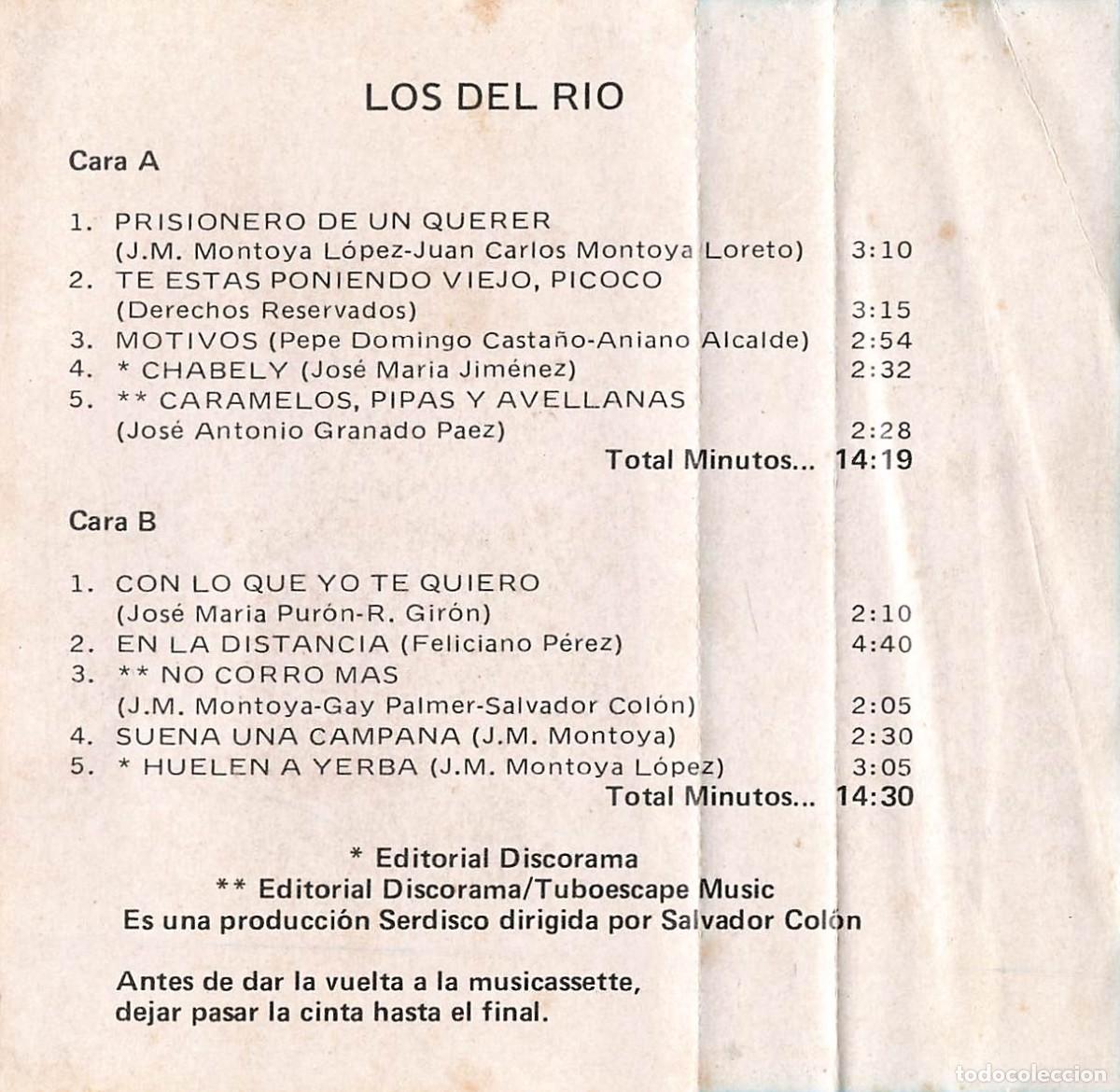 Casetes antiguos: Los del R&iacute;o (Cassette) - Foto 6