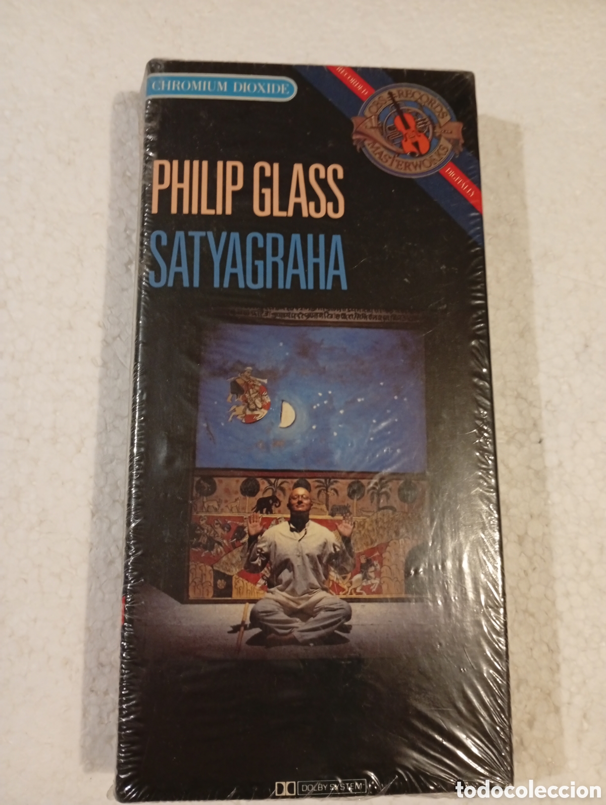 Casetes antiguos: PHILIP GLASS. SATYAGRAHA. NEW YORK CITY OPERA. CBS. PRECINTADO. &Aacute;LBUM 3 CASSETTES. 1985.