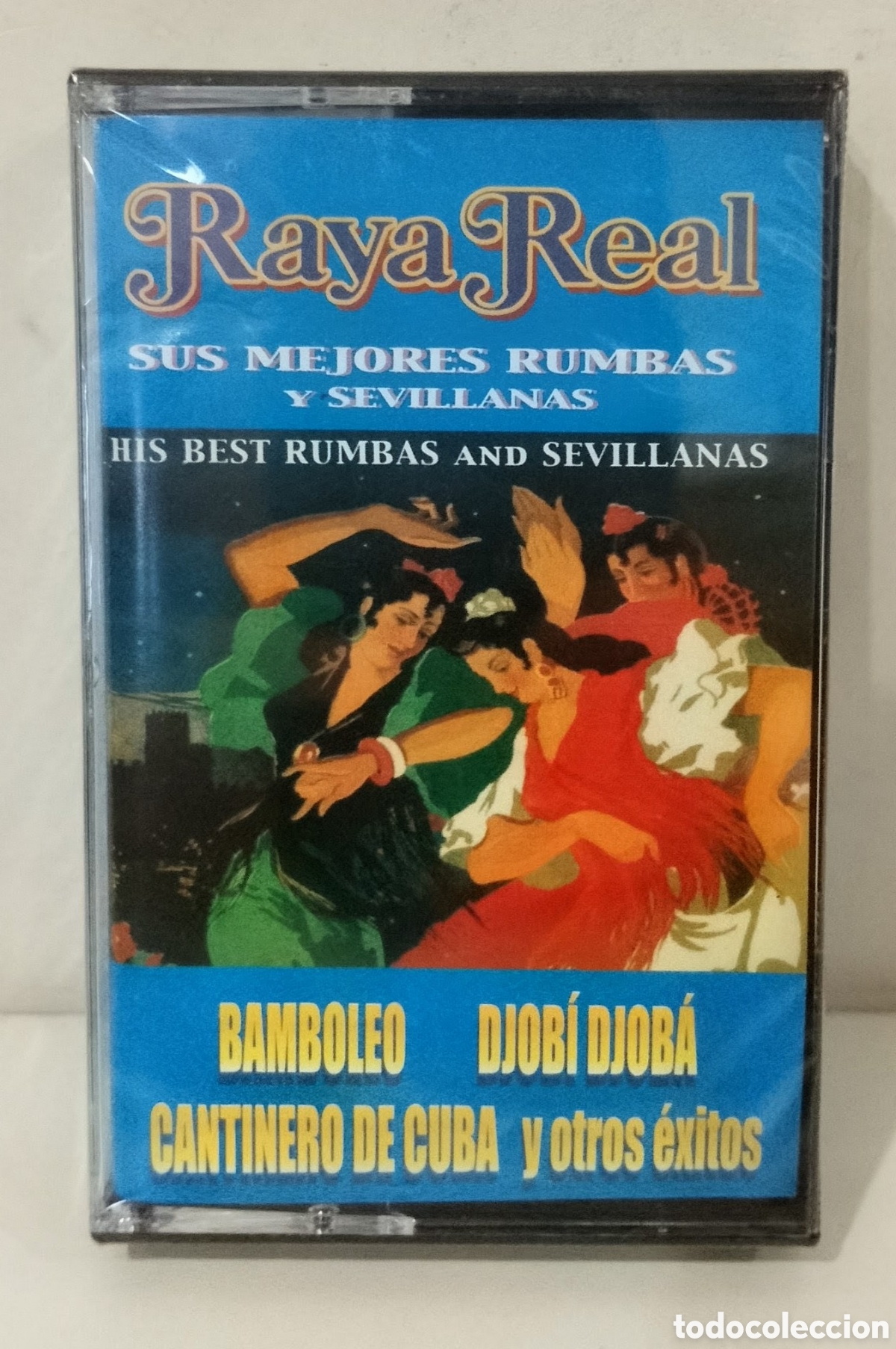 Casetes antiguos: RAYA REAL - SUS MEJORES RUMBAS Y SEVILLANAS. CASSETTE PRECINTADO