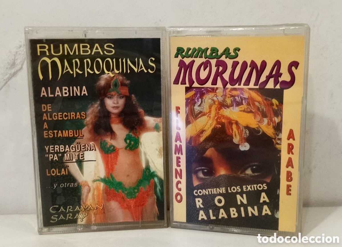 Casetes antiguos: PACK M&Uacute;SICA &Aacute;RABE - RUMBAS MARROQUINAS + RUMBAS MORUNAS. 2 CASSETTES PRECINTADOS