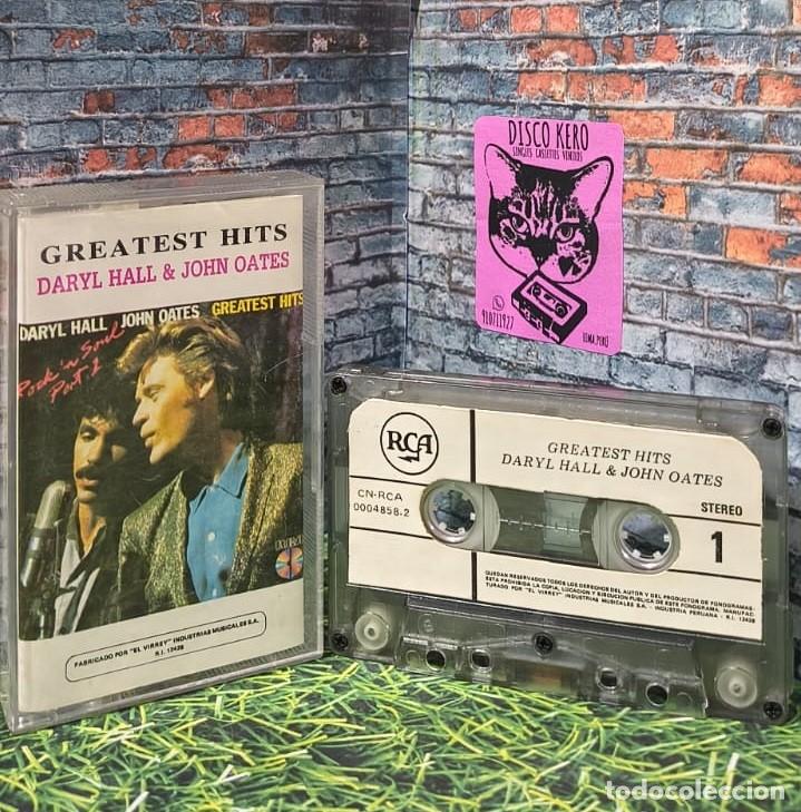 Casetes antiguos: DARYL HALL & JOHN OATES &rdquo;GREATEST HITS&rdquo; CASSETTE EDICION PERUANA