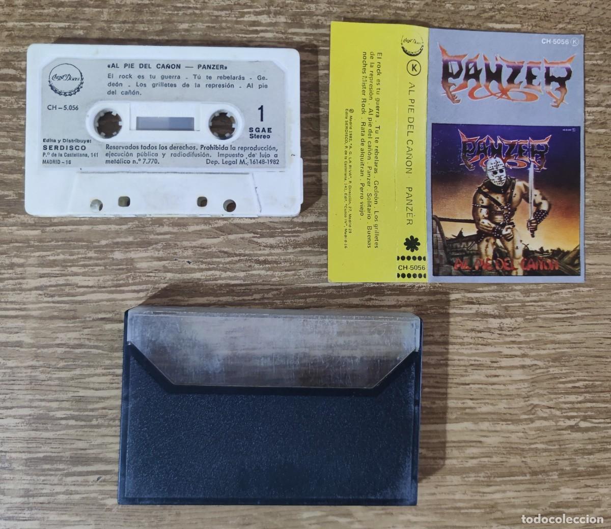 Casetes antiguos: Cassette Panzer - Al pie del ca&ntilde;&oacute;n (1982) - Foto 2