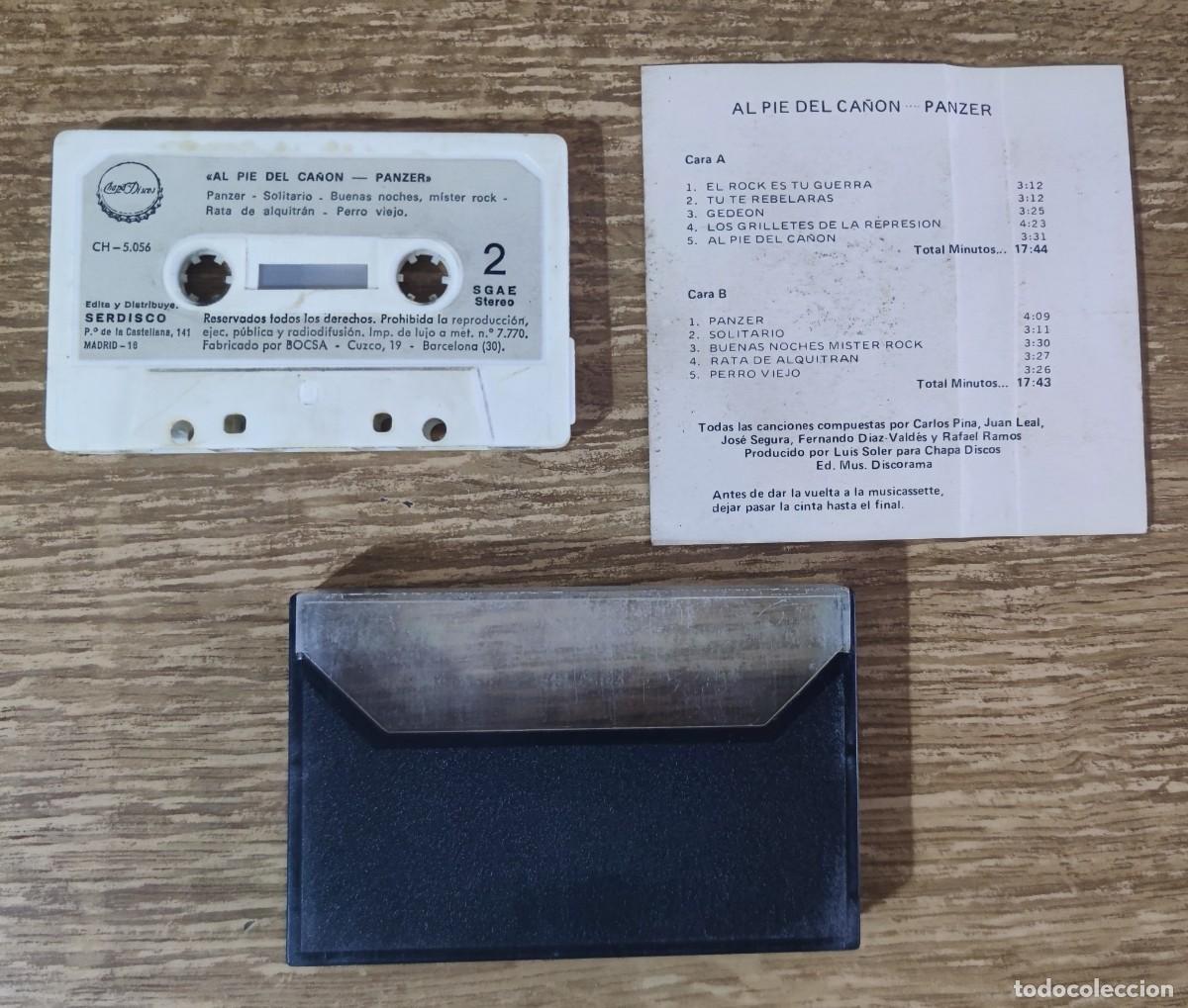 Casetes antiguos: Cassette Panzer - Al pie del ca&ntilde;&oacute;n (1982) - Foto 3