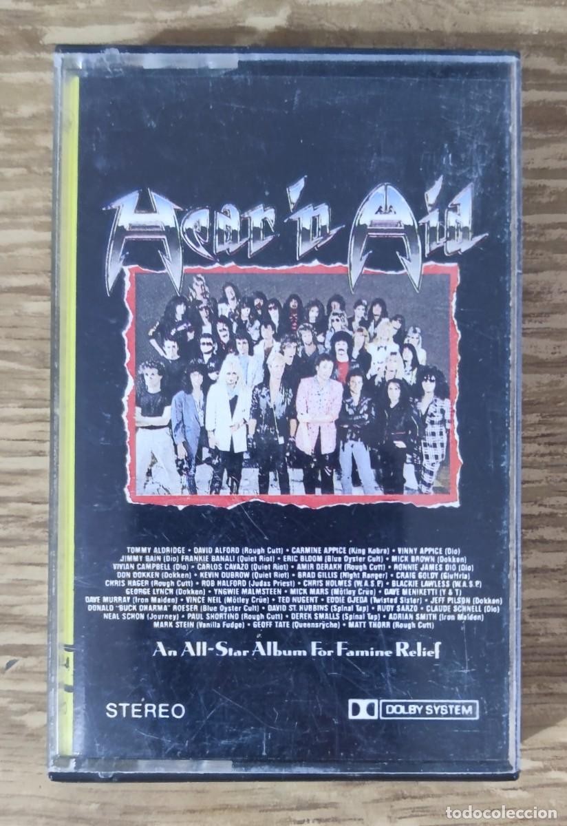 Casetes antiguos: Cassette Hear 'n Aid - DIO (1986) ed. espa&ntilde;ola