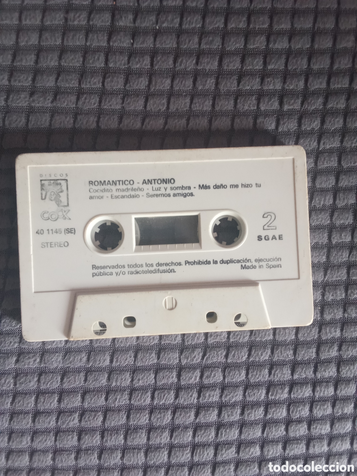 Casetes antiguos: CASSETTE DE ROM&Aacute;NTICO ANTONIO