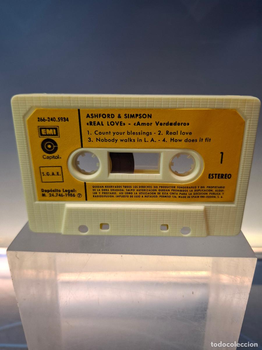 Casetes antiguos: Casete, Ashford & Simpson, Real Love - Foto 4