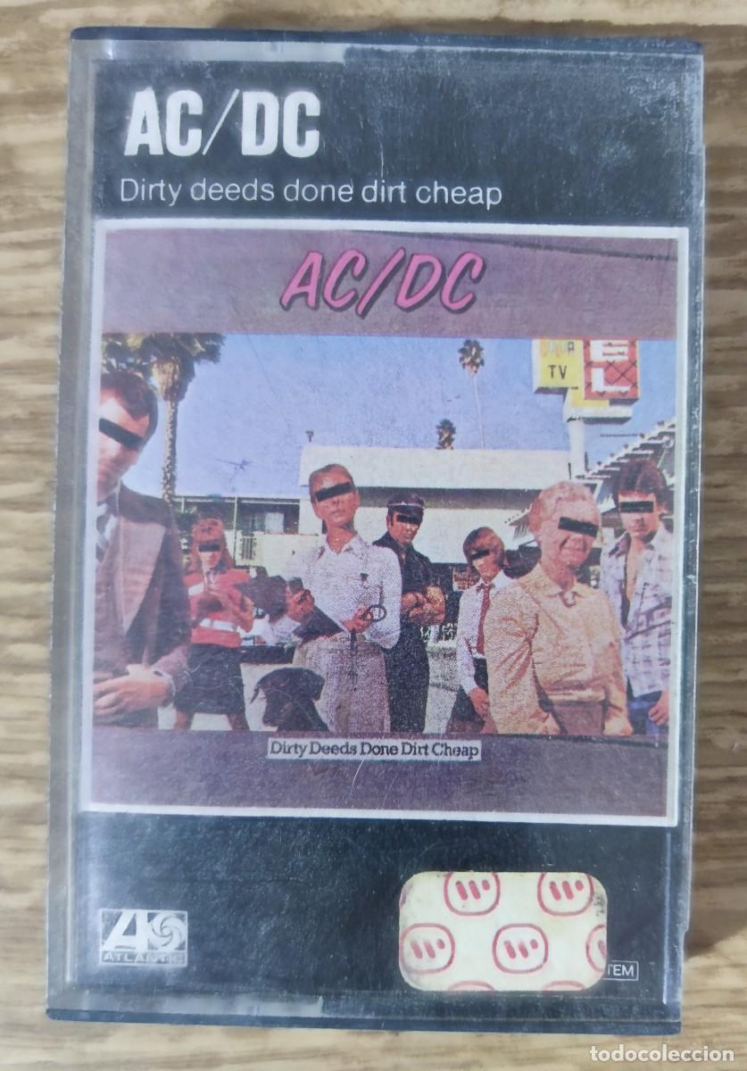 Casetes antiguos: Cassette AC / DC - Dirty Deeds Done Dirt Cheap (1976) ed. espa&ntilde;ola