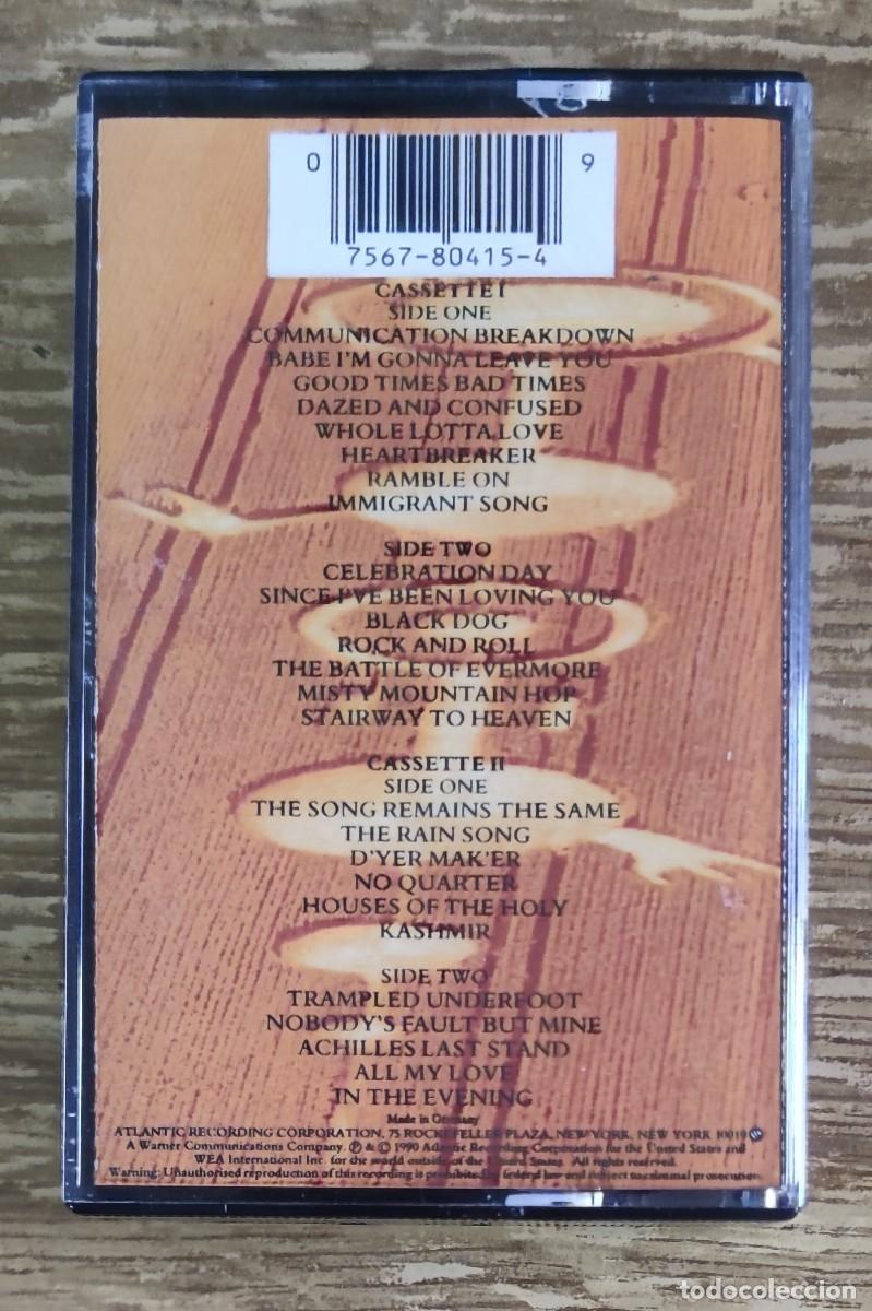 Casetes antiguos: Cassette doble Led Zeppelin - Remasters (1990) - Foto 2