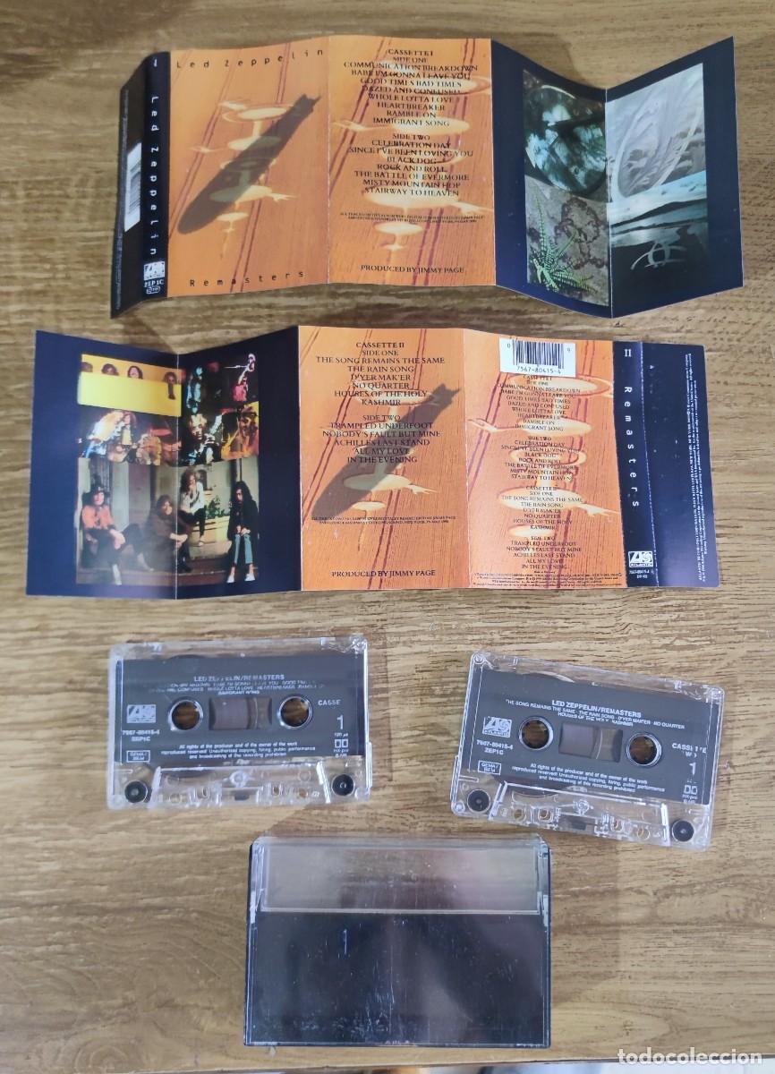 Casetes antiguos: Cassette doble Led Zeppelin - Remasters (1990) - Foto 3