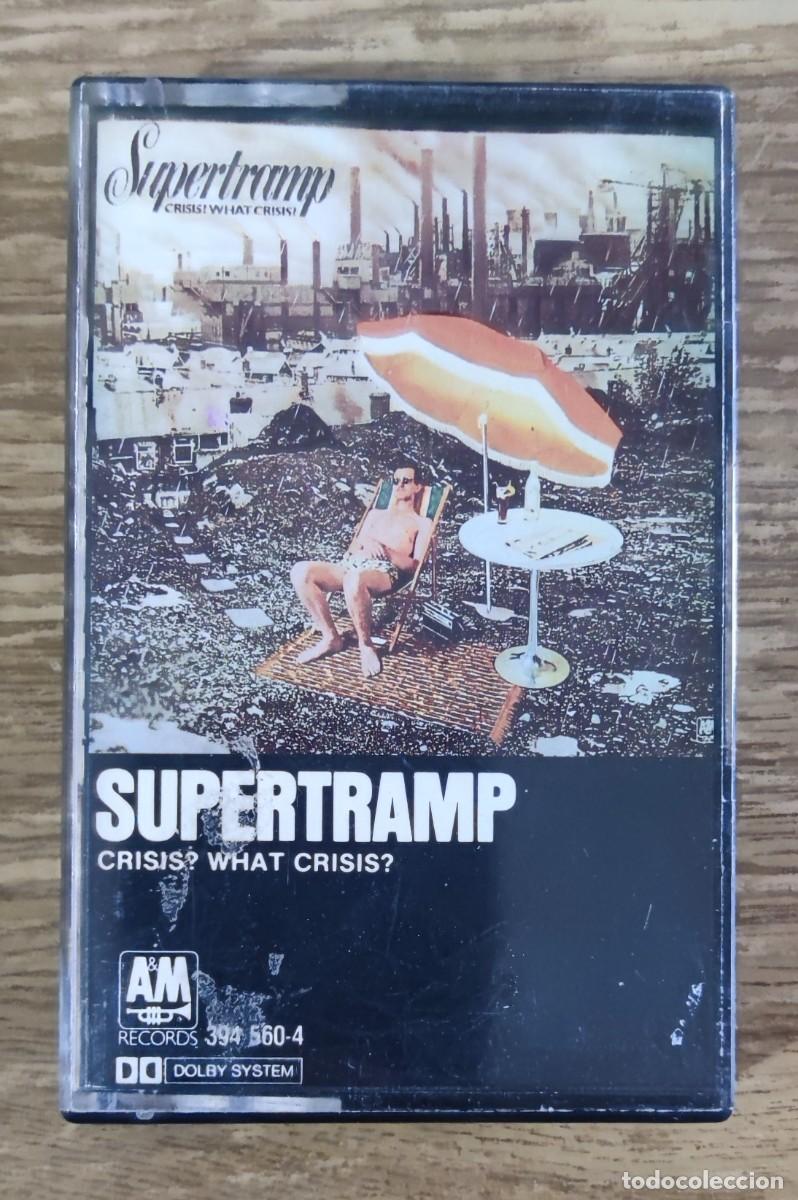 Casetes antiguos: Cassette Supertramp - Crisis? What Crisis? (1975) ed. espa&ntilde;ola