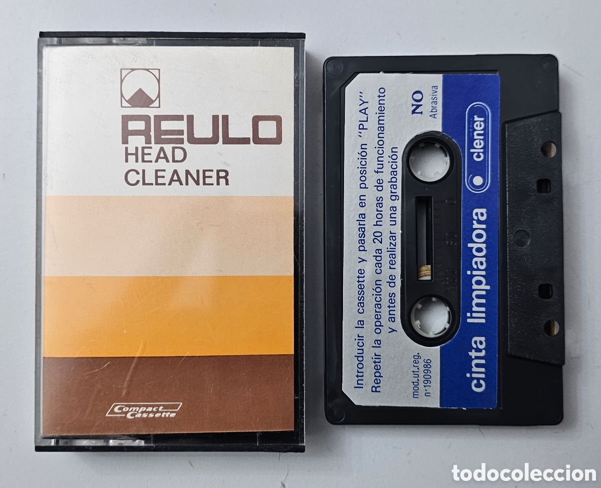 Casetes antiguos: CASSETTE CINTA LIMPIADORA REULO VINTAGE 1970s RARE