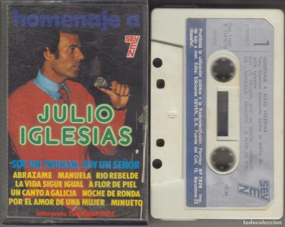 Casetes antiguos: Homenaje a Julio Iglesias cassette 1978 Seven Manolo Garc&iacute;a