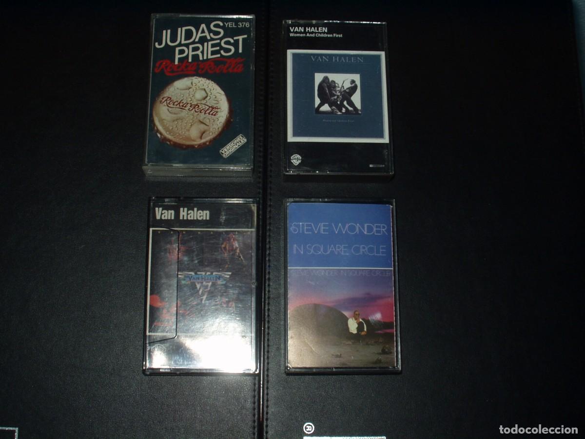 Casetes antiguos: LOTE 4 CASSETTES VAN HALEN, JUDAS PRIEST...