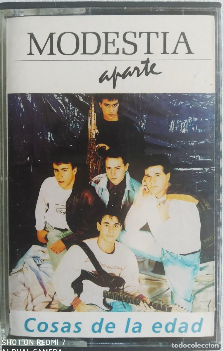 Casetes antiguos: MODESTIA APARTE * 1990 * COSAS DE LA EDAD * ES POR TU AMOR * PASI&Oacute;N