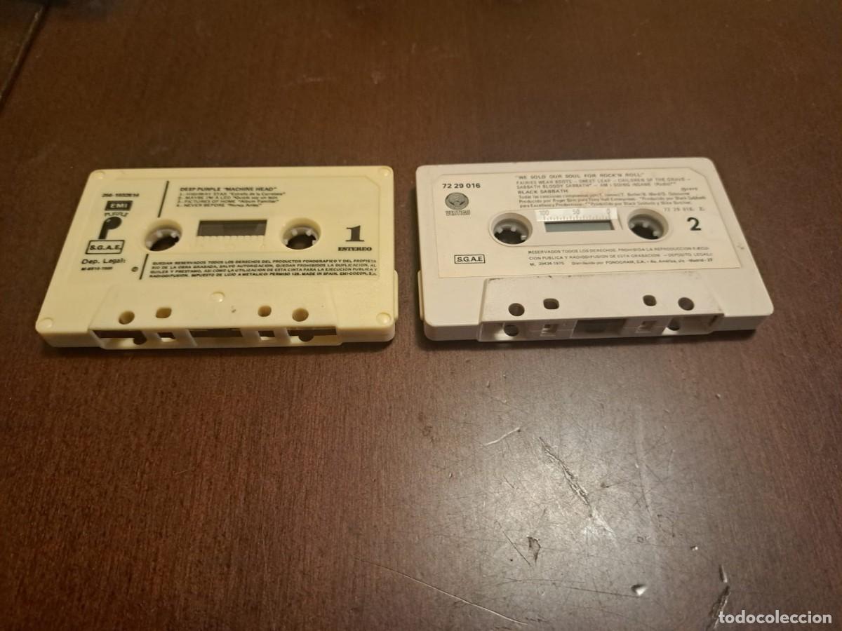 Casetes antiguos: DEEP PURPLE + BLACK SABBAYH - 2 CASETE - MACHINE HEAD + WE SOLD OUR SOUL FOR ROCK AND ROLL