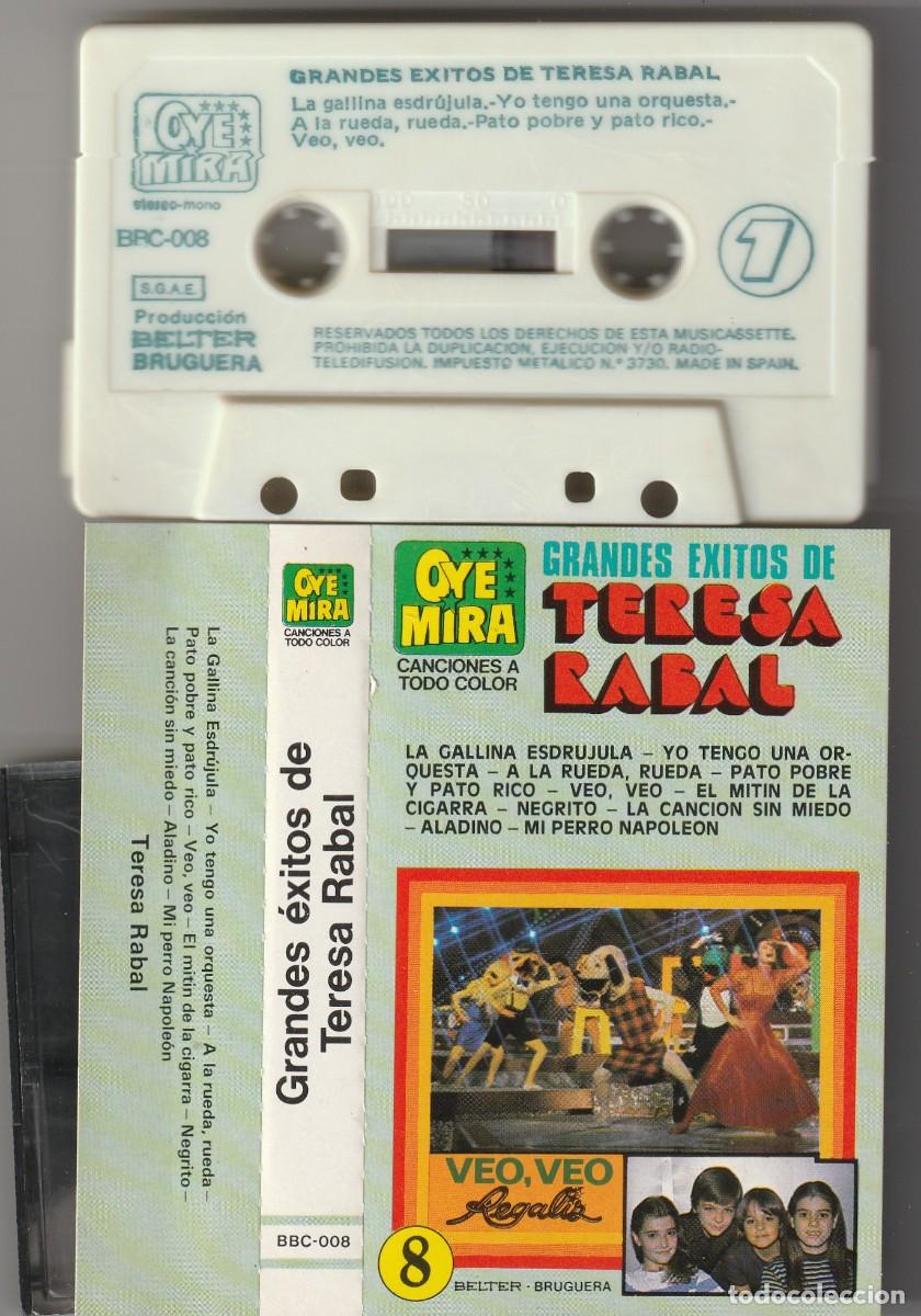 Casetes antiguos: OYE Y MIRA N&ordm;8 GRANDES EXITOS DE TERESA RABAL (CASSETTE BELTER/BRUGUERA 1981)