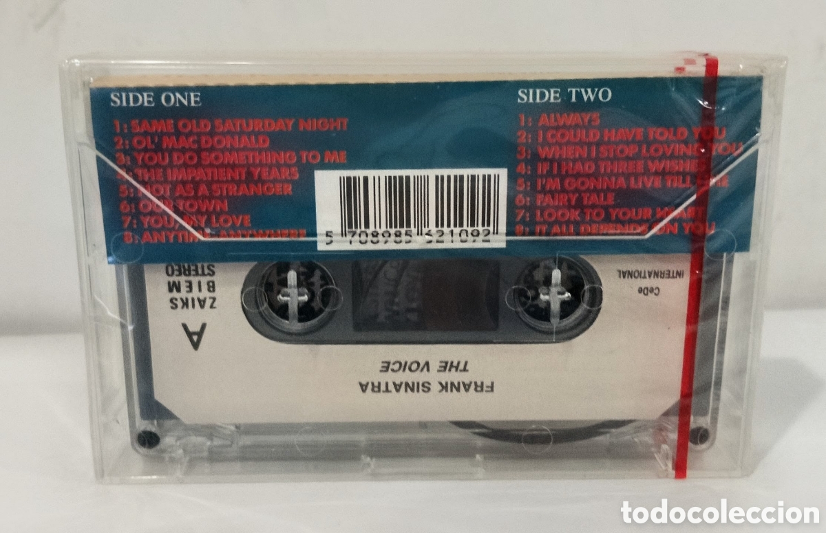 Casetes antiguos: FRANK SINATRA - THE VOICE. CASSETTE PRECINTADO - Foto 3