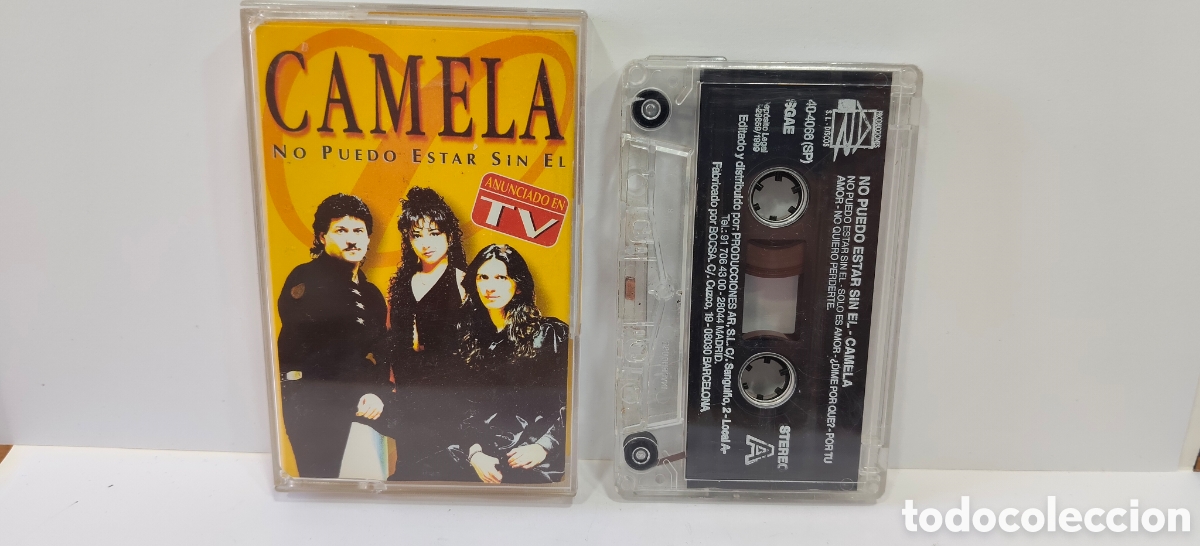 Casetes antiguos: TODO UN CLASICO CINTA CASSETTE CAMELA NO PUEDO ESTAR SIN TI 1999 (GRABACION ORIGINAL)
