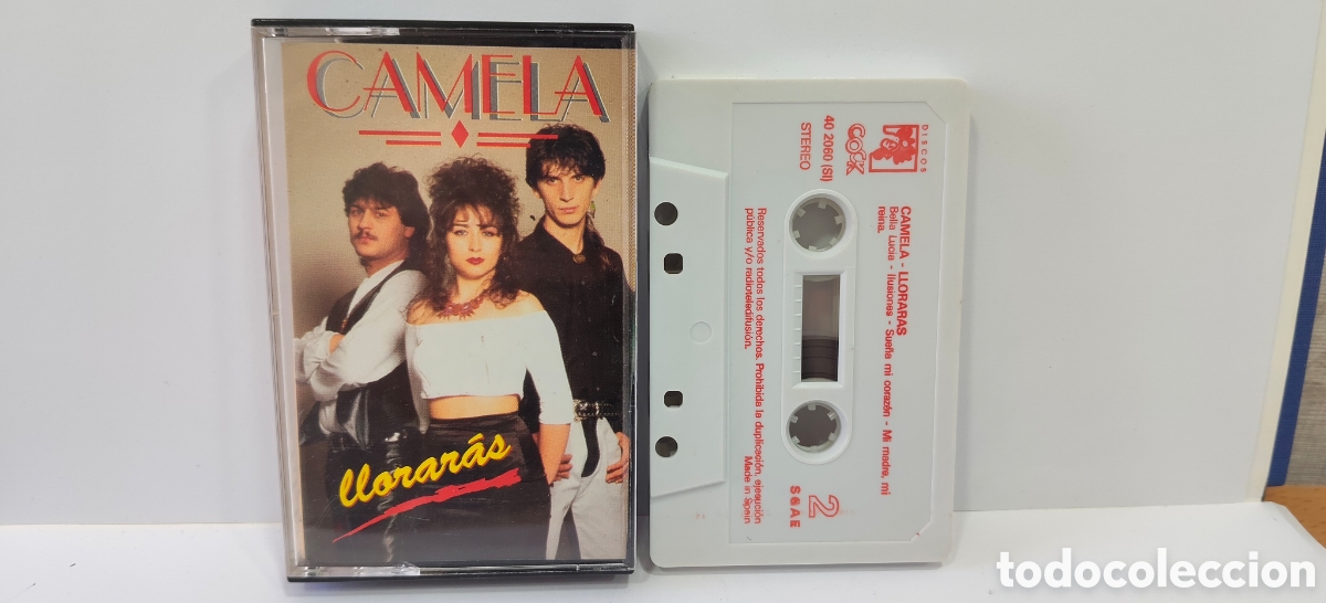 Casetes antiguos: TODO UN CLASICO CINTA CASSETTE CAMELA LLORARAS 1994 ( GRABACION ORIGINAL)