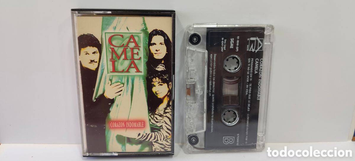 Casetes antiguos: TODO UN CLASICO CINTA CASSETTE CAMELA CORAZON INDOMABLE 1997 (GRABACIONES ORIGINALES )