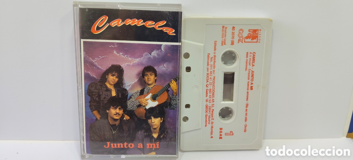 Casetes antiguos: TODO UN CLASICO CINTA CASSETTE CAMELA JUNTO A MI 1994 (GRABACION ORIGINAL)